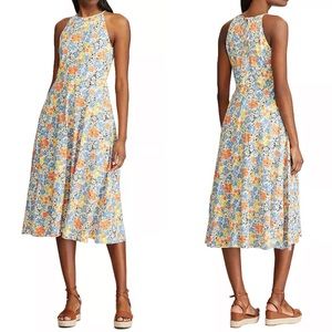 Chaps floral and cherry print midi dress 🌼🍒